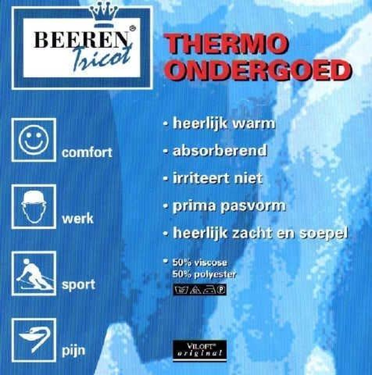 Beeren Unisex Thermo Pantalon Zwart